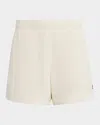 Rag & Bone Vintage Terry Blanket-stitch Shorts In White