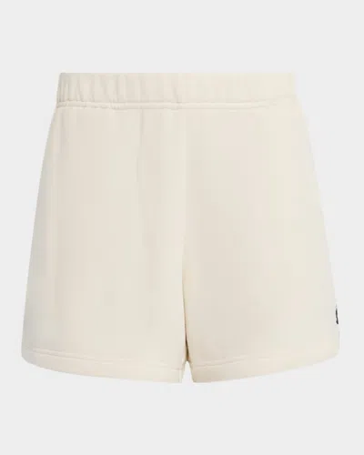 Rag & Bone Vintage Terry Blanket-stitch Shorts In White