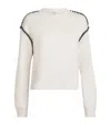 Rag & Bone Vintage Terry Blanket Stitch Cotton-blend Sweatshirt In White