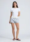 Rag & Bone Vintage Terry Mix Media Sweatshorts In Heather Gray In Gray