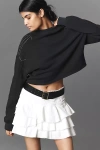 Rag & Bone Vintage Terry Studded Sweatshirt In Black