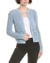 Rag & Bone Button-detailed Open-knit Cardigan In Blue
