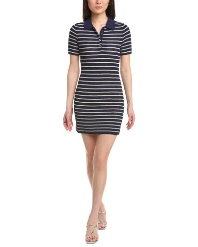 Rag & Bone Viola Stripe Mini Dress In Blue