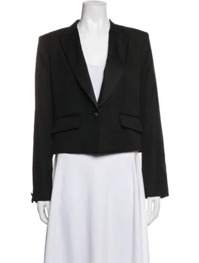 Pre-owned Rag & Bone Virgin Wool Blazer In Black/green