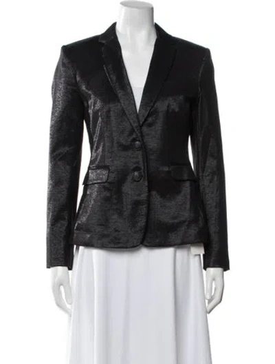 Pre-owned Rag & Bone Virgin Wool Blazer In Black/metallic