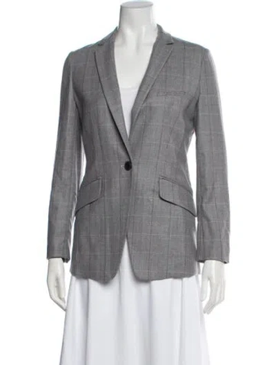 Pre-owned Rag & Bone Virgin Wool Blazer In Gray