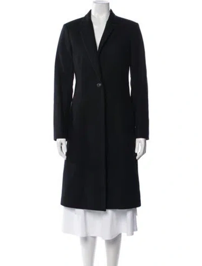 Pre-owned Rag & Bone Virgin Wool Coat In Black/blue