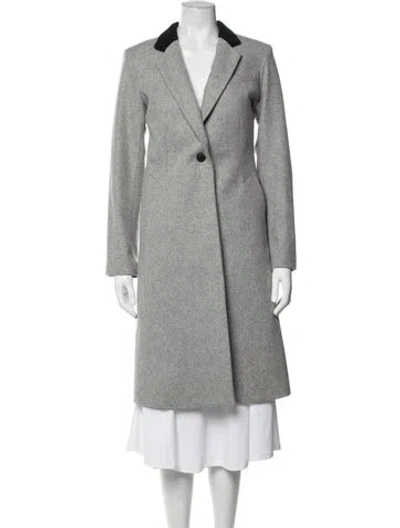 Pre-owned Rag & Bone Virgin Wool Coat In Black/grey