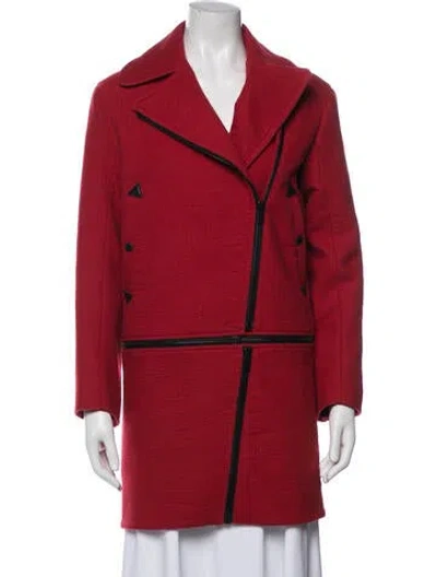 Pre-owned Rag & Bone Virgin Wool Coat In Red