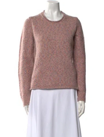 Pre-owned Rag & Bone Virgin Wool Crew Neck Sweater In Pink