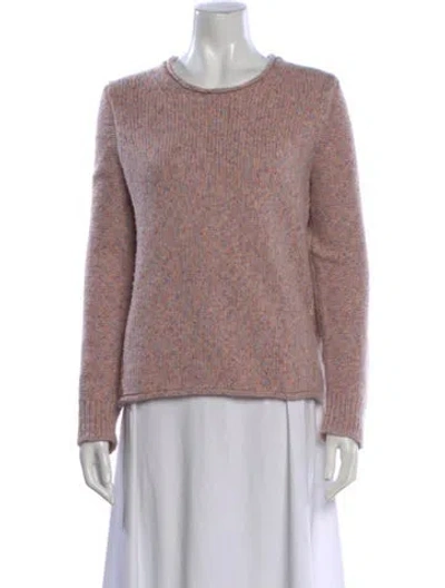 Pre-owned Rag & Bone Virgin Wool Crew Neck Sweater In Pink