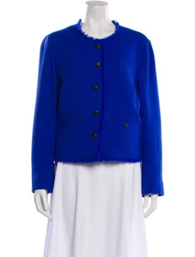 Pre-owned Rag & Bone Virgin Wool Evening Jacket In Blue