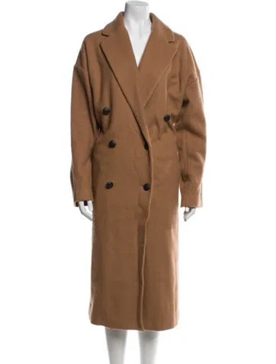 Pre-owned Rag & Bone Virgin Wool Faux Fur Coat W/ Tags In Brown