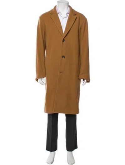 Pre-owned Rag & Bone Virgin Wool Overcoat In Brown