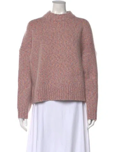 Pre-owned Rag & Bone Virgin Wool Patterned Sweater In Pink