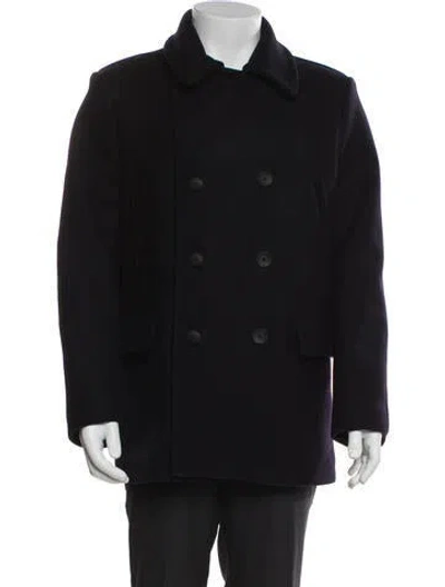Pre-owned Rag & Bone Virgin Wool Peacoat In Black