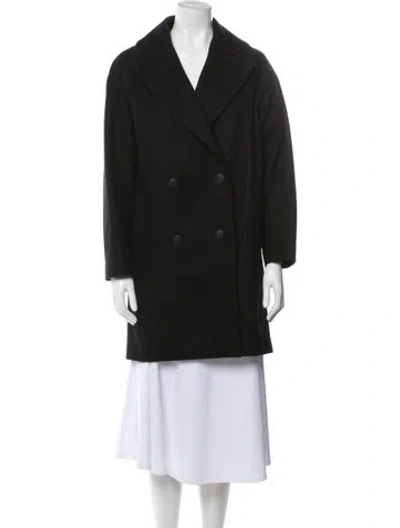 Pre-owned Rag & Bone Virgin Wool Peacoat In Black