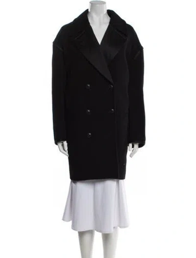 Pre-owned Rag & Bone Virgin Wool Peacoat In Black