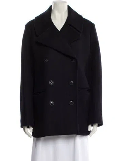 Pre-owned Rag & Bone Virgin Wool Peacoat In Blue