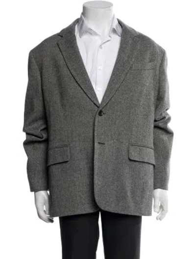 Pre-owned Rag & Bone Virgin Wool Peacoat In Gray
