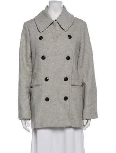 Pre-owned Rag & Bone Virgin Wool Peacoat In Gray