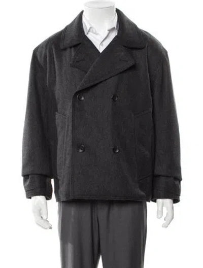 Pre-owned Rag & Bone Virgin Wool Peacoat In Grey