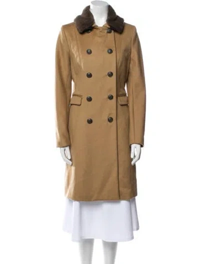 Pre-owned Rag & Bone Virgin Wool Peacoat In Neutral