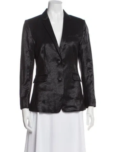 Pre-owned Rag & Bone Virgin Wool Printed Blazer In Gray