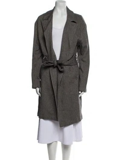 Pre-owned Rag & Bone Virgin Wool Trench Coat In Gray