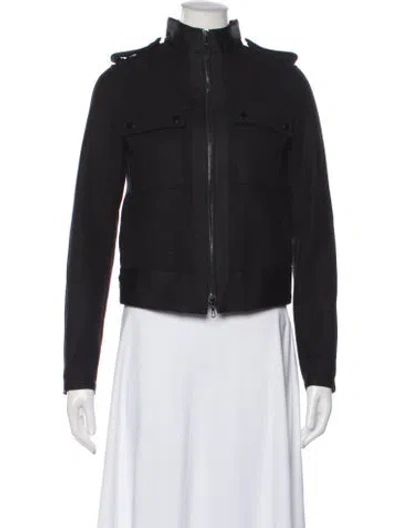 Pre-owned Rag & Bone Virgin Wool Utility Jacket In Black