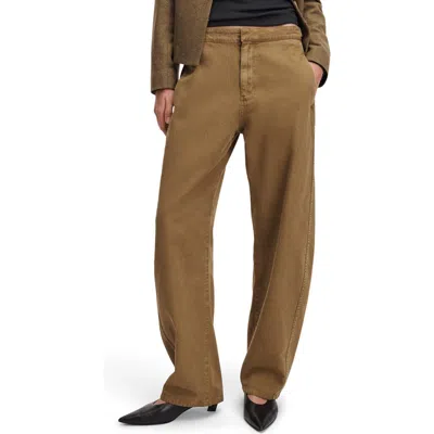 Rag & Bone Vito Barrel Leg Canvas Pants In Green