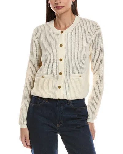 Rag & Bone Vivi Knit Cardigan In White