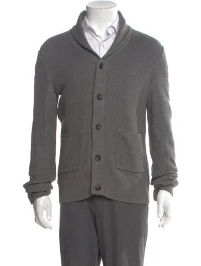 Pre-owned Rag & Bone V-neck Long Sleeve Cardigan In Gray