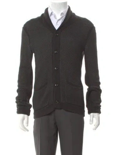 Pre-owned Rag & Bone V-neck Long Sleeve Cardigan In Gray