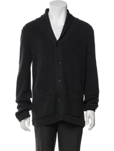 Pre-owned Rag & Bone V-neck Long Sleeve Cardigan In Gray
