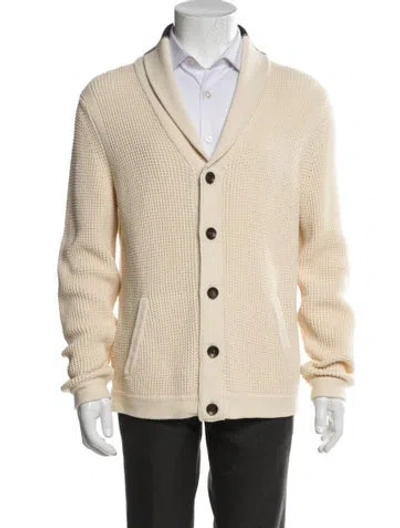 Pre-owned Rag & Bone V-neck Long Sleeve Cardigan In Neutral