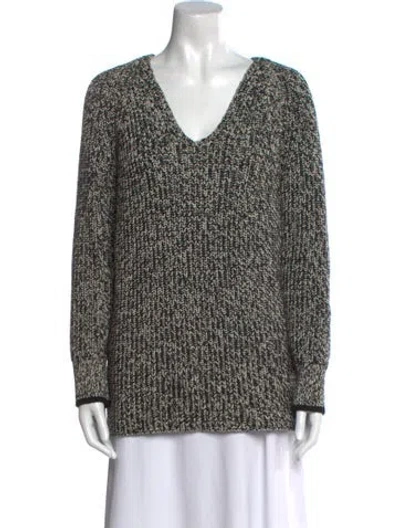 Pre-owned Rag & Bone V-neck Sweater In Black