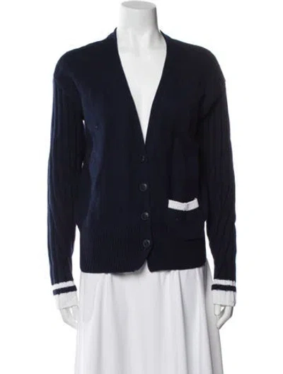 Pre-owned Rag & Bone V-neck Sweater In Black