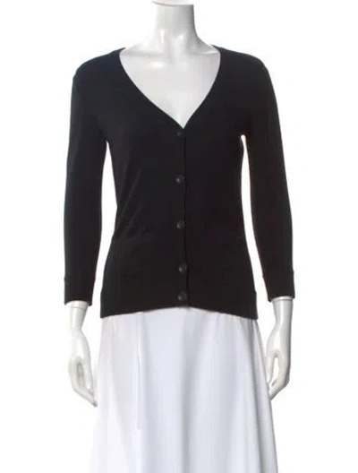 Pre-owned Rag & Bone V-neck Sweater In Black