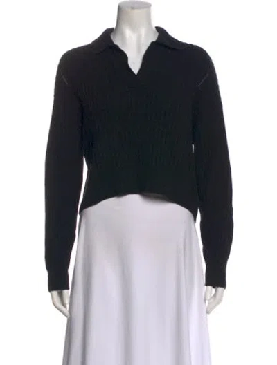 Pre-owned Rag & Bone V-neck Sweater In Black