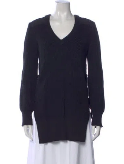 Pre-owned Rag & Bone V-neck Sweater In Black