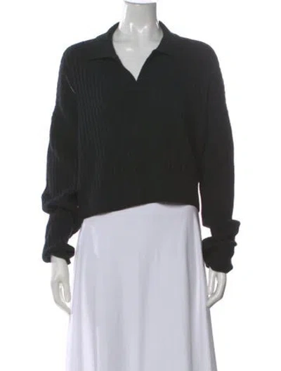 Pre-owned Rag & Bone V-neck Sweater In Black