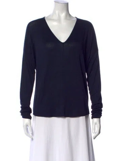 Pre-owned Rag & Bone V-neck Sweater In Black