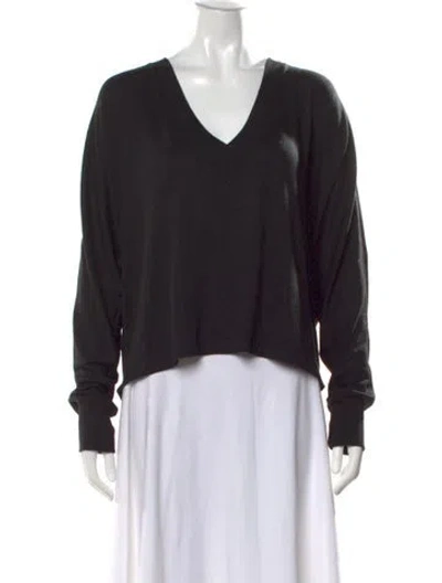 Pre-owned Rag & Bone V-neck Sweater In Black