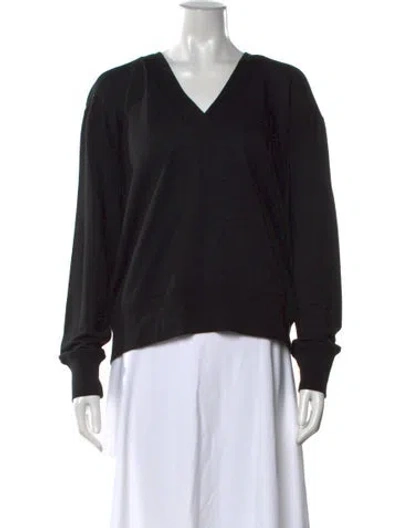 Pre-owned Rag & Bone V-neck Sweater In Black