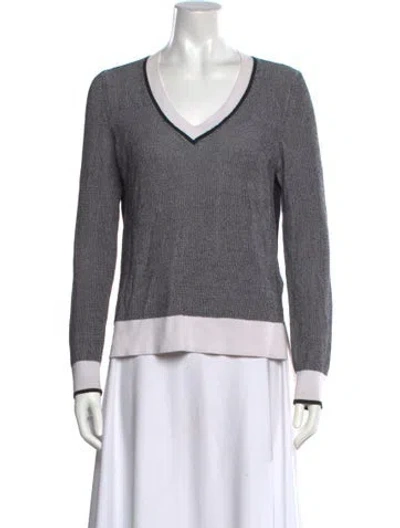 Pre-owned Rag & Bone V-neck Sweater In Black