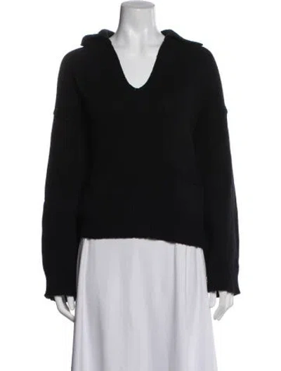 Pre-owned Rag & Bone V-neck Sweater In Black