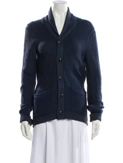 Pre-owned Rag & Bone V-neck Sweater In Blue