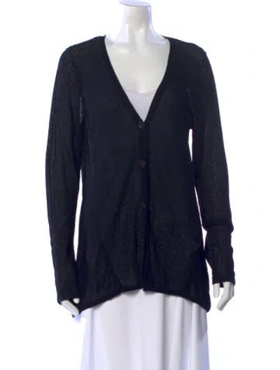 Pre-owned Rag & Bone V-neck Sweater In Blue