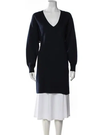 Pre-owned Rag & Bone V-neck Sweater In Blue